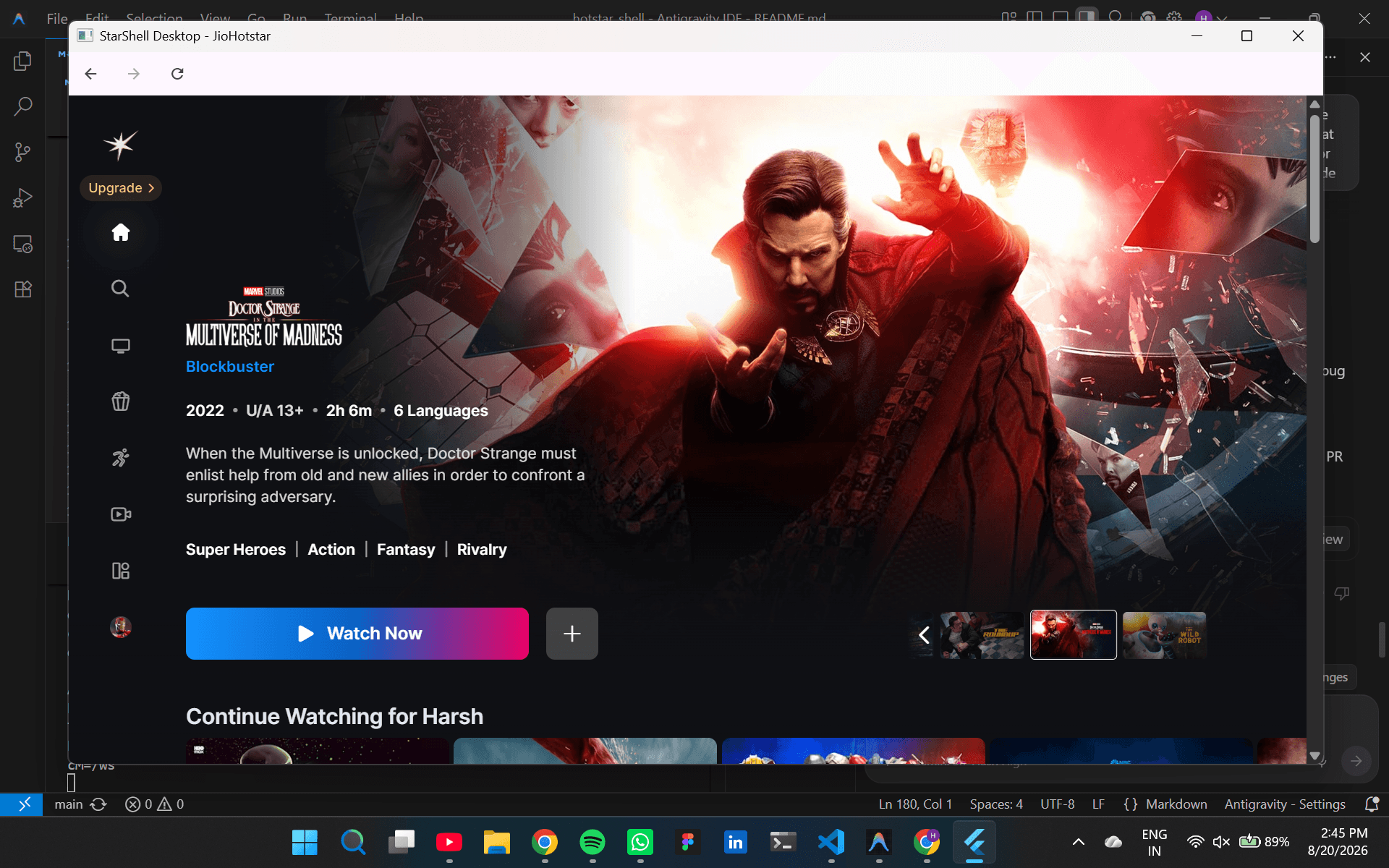 Building StarShell Desktop: My Journey to a JioHotstar Windows Wrapper